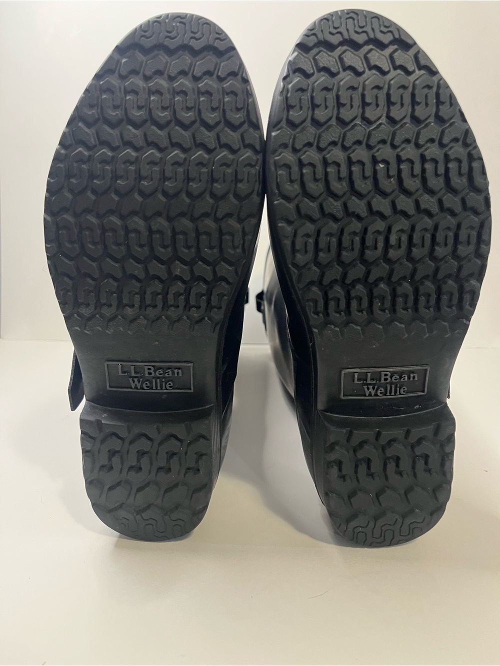 L.L. Bean Black Tall Rubber Rain Boots - Picture 3 of 8